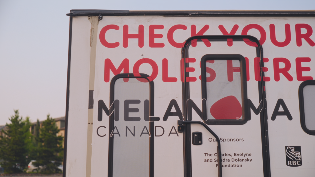 Melanoma Canada Mole Mobile screening unit on location